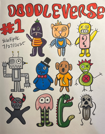 Doodleverse #1 Vinyl Sticker Sheet