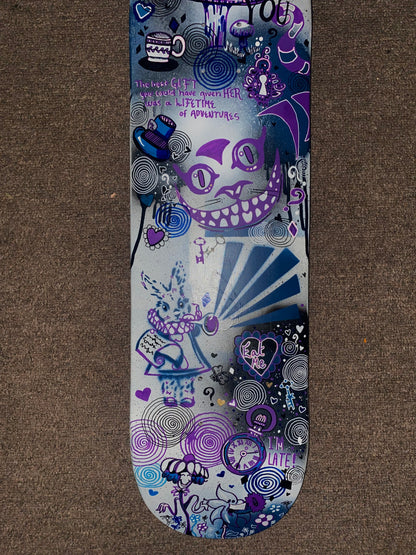 “Down The Rabbit Hole” Skateboard Deck