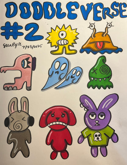 Doodleverse #2 Vinyl Sticker Sheet