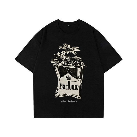 “Marb Garden” Classic Black Tee