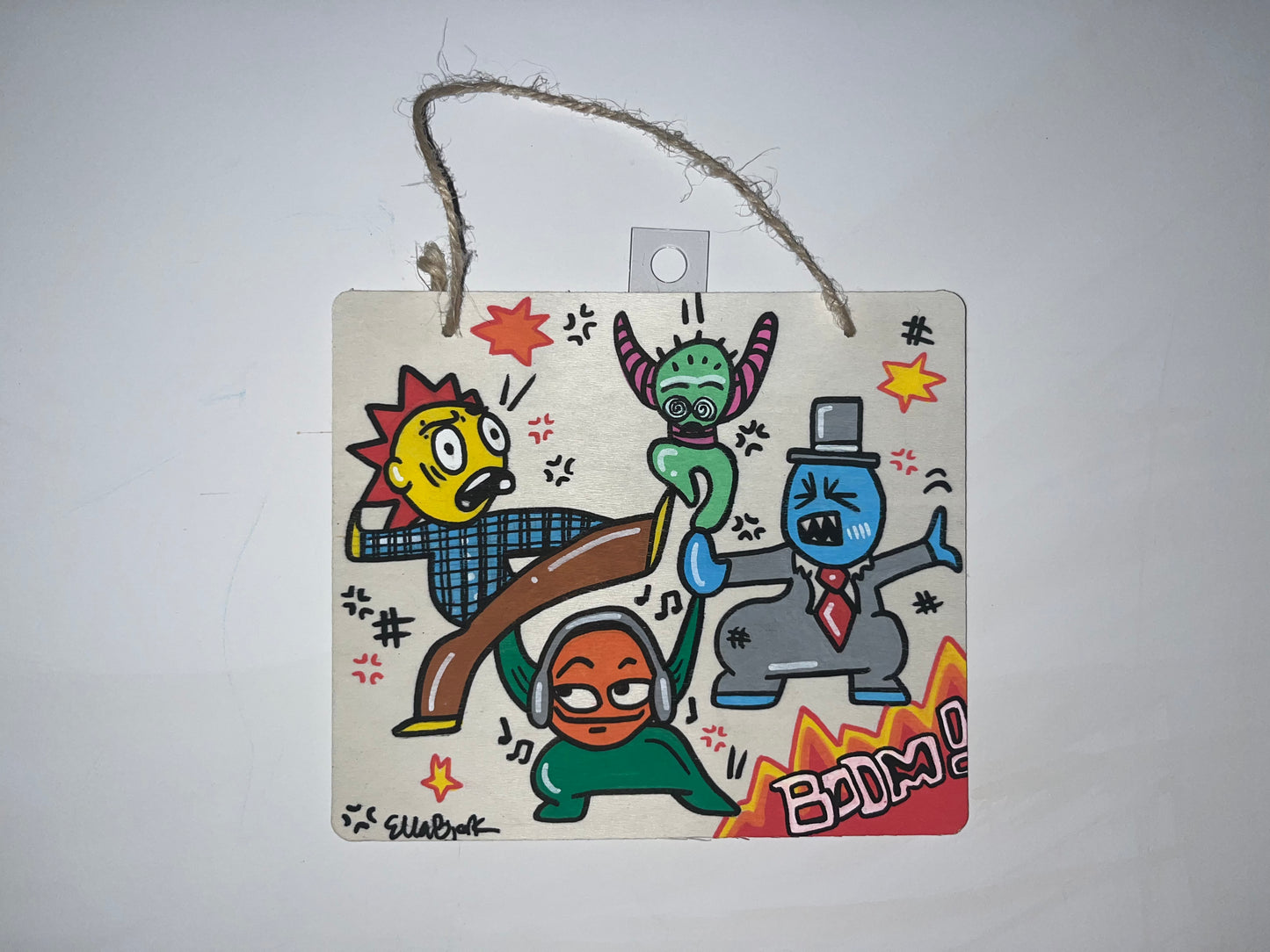 BOOM! Original Wooden Sign