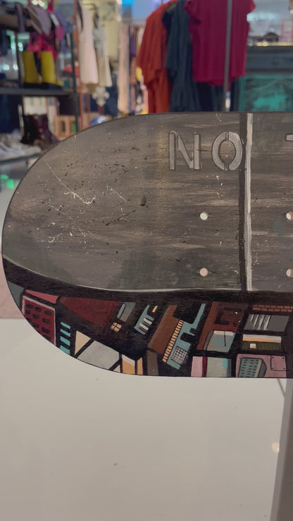 “No Trespassing” Skateboard Deck